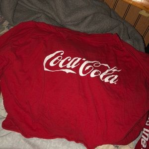 XL coca-cola crop top